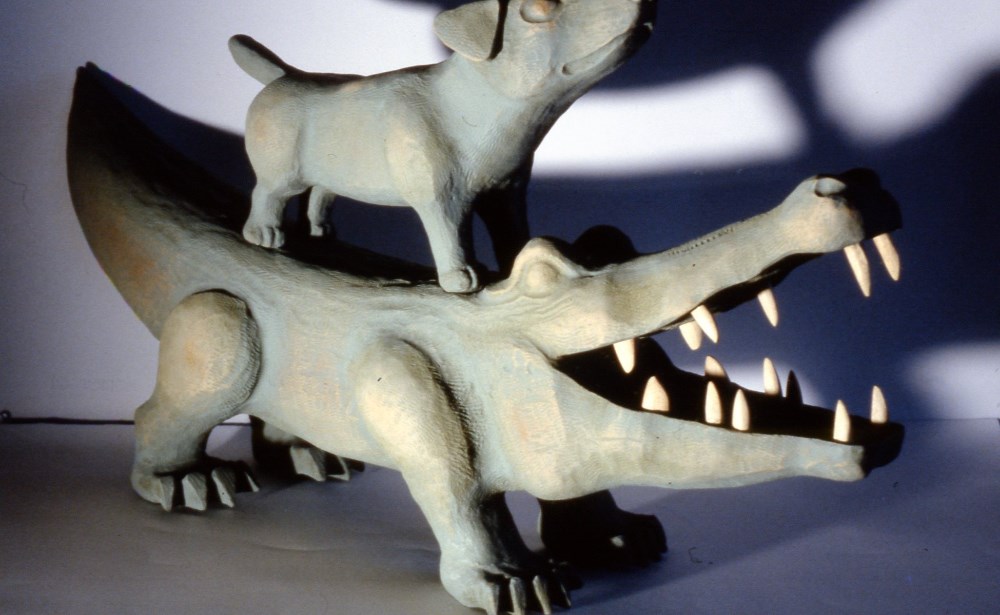 Top Dog Wood Carving 35 x 60 cm Ronald Pennell.jpg